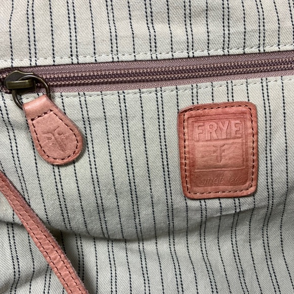 Frye Melissa Leather Beige/Peach Shoulder Bag - Picture 16 of 16